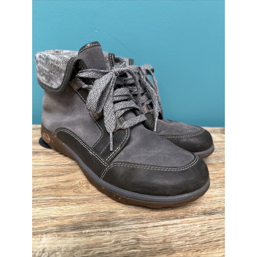 Chaco Ankle Boots Castlerock Barbary Chukka Gray Leather Wm 7‎ Hike Outdoor Warm